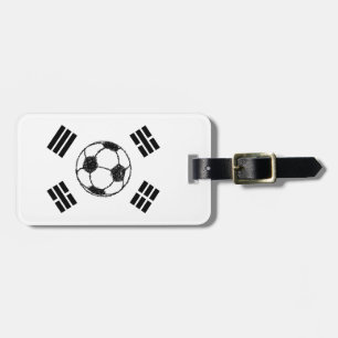 The Flag of South Korea Soccer Sketch Luggage Tag