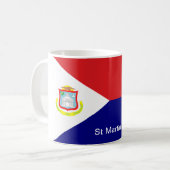 The Flag of St Martin Coffee Mug (Front Left)