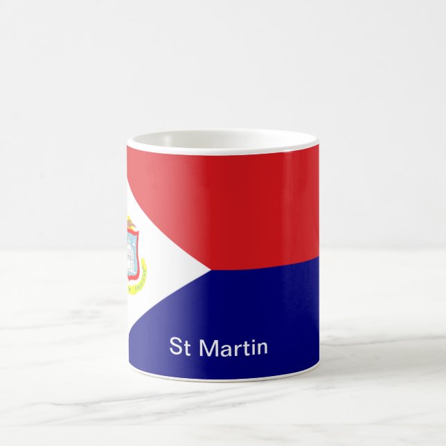 The Flag of St Martin Coffee Mug (Center)
