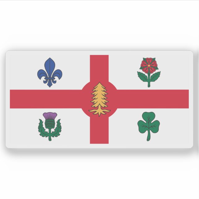 The flag of the city of Montreal, Quebec, Canada (Front)