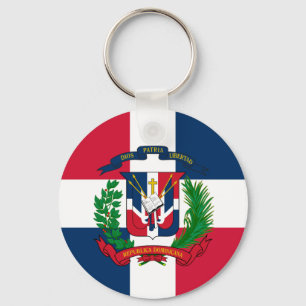 The flag of the Dominican Republic Keychain
