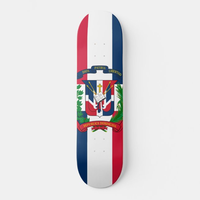 The flag of the Dominican Republic Skateboard (Front)