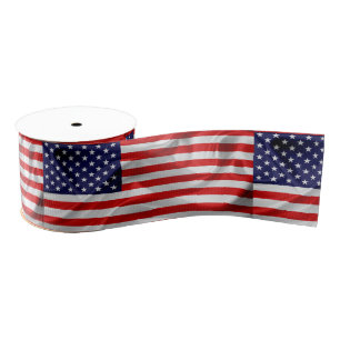 The Flag of the United States of America Grosgrain Ribbon