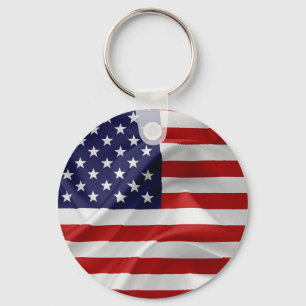 The Flag of the United States of America Keychain
