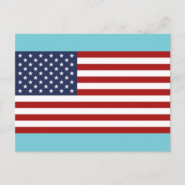 The Flag of the USA Postcard (Front)
