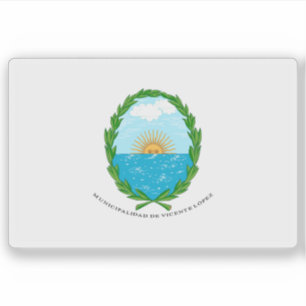 The flag of Vicente López partido, Argentina