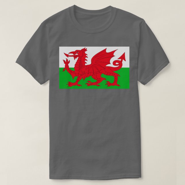 The Flag of Wales T-Shirt (Design Front)