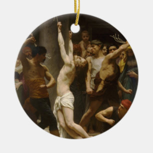 The Flagellation of Our Lord Jesus Christ 1880 Ceramic Ornament