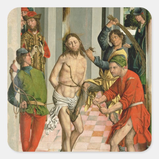 The Flagellation Square Sticker (Front)