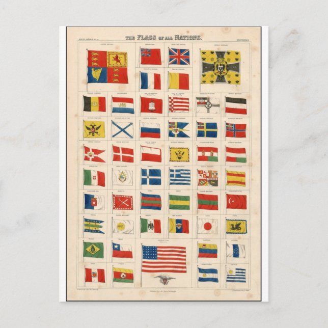 The Flags of all Nations Postcard (Front)