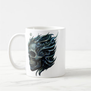 The Flame of Life: A Skull Design. Coffee Mug
