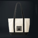 The Flame & Star - Tote Bag<br><div class="desc">This image is a flame from a candle. A star around the flame represents Hanukkah. Done in a black tattoo. A black backround was also added. "Happy Hanukkah 2014" is printed on this design. Customize with your own words. These totes are available in assorted styles, colours and sizes.</div>
