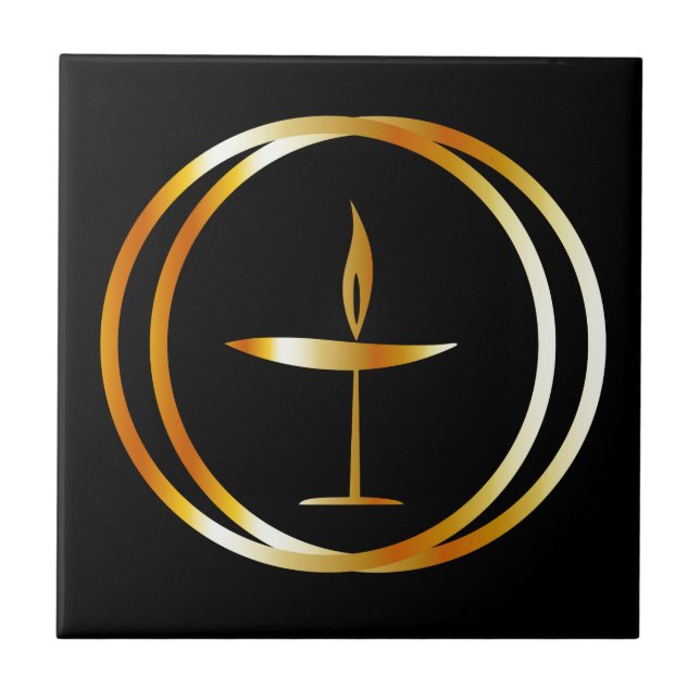 The Flaming Chalice Tile (Front)