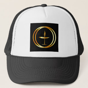 The Flaming Chalice Trucker Hat