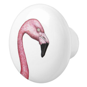 The Flamingo Ceramic Knob