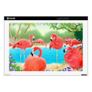 The Flamingo Lagoon Laptop Skin