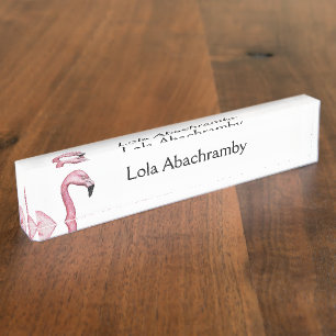 The Flamingo Nameplate