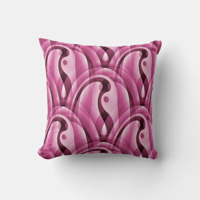 The Flamingos... Throw Pillow (Front)