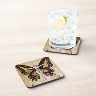 The Flapper Girl's Metamorphosis to Butterfly 1922 Coaster