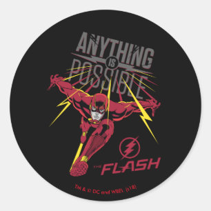 The Flash   "Anything Is Possible" Classic Round Sticker