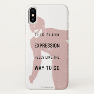 The Flash   "Blank Expression" Quote Silhouette Case-Mate iPhone Case