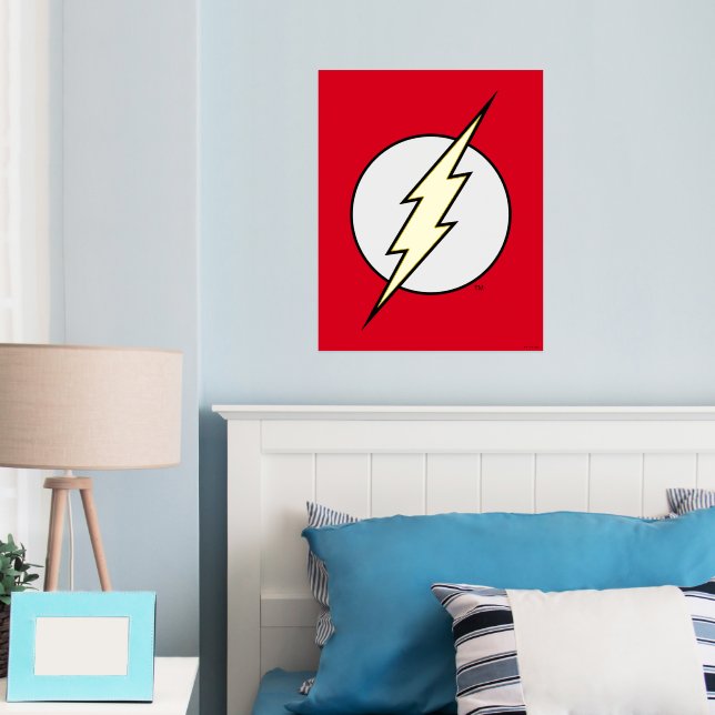 The Flash | Lightning Bolt Foil Prints (In Situ (Bedroom))