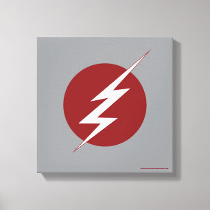The Flash   Lightning Bolt Logo Canvas Print