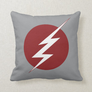 The Flash   Lightning Bolt Logo Throw Pillow