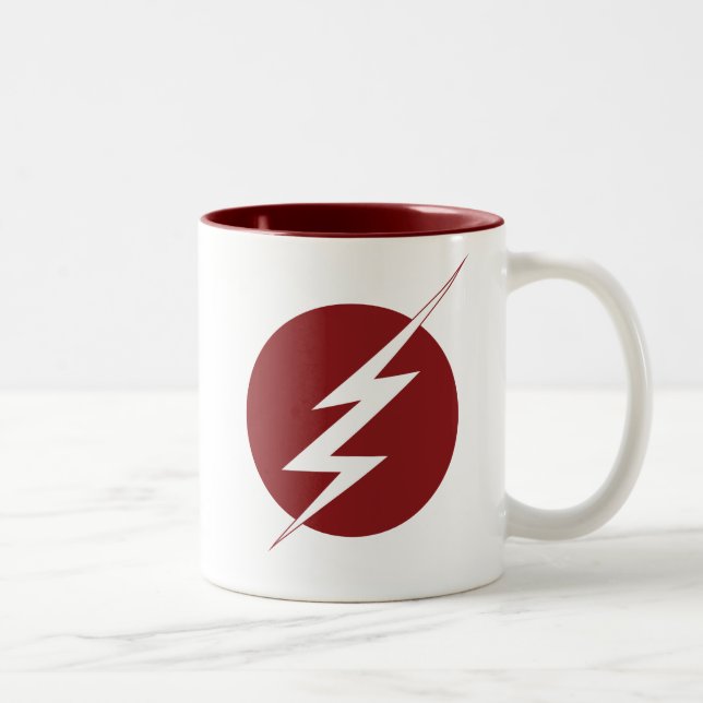 The Flash | Lightning Bolt Logo Two-Tone Coffee Mug (Right)