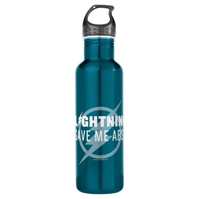 The Flash | "Lightning Gave Me Abs?" 710 Ml Water Bottle (Front)
