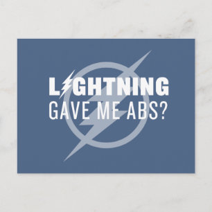 The Flash   "Lightning Gave Me Abs?" Postcard