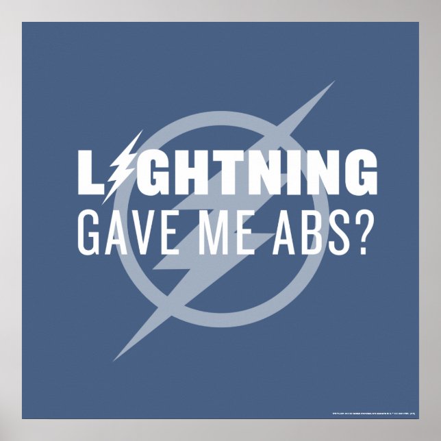 The Flash | "Lightning Gave Me Abs?" Poster (Front)