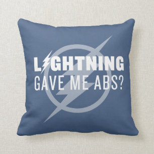The Flash   "Lightning Gave Me Abs?" Throw Pillow