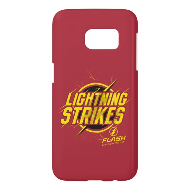 The Flash | "Lightning Strikes" Graphic Case-Mate Samsung Galaxy Case (Back)