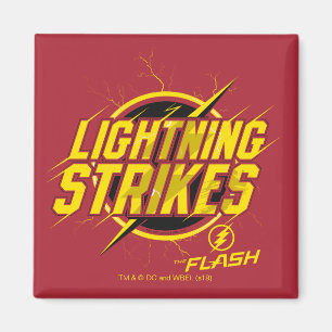 The Flash   "Lightning Strikes" Graphic Magnet