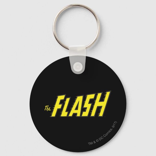 The Flash Logo Yellow Keychain (Front)