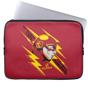 The Flash   My Whole Life I've Been Running Laptop Sleeve