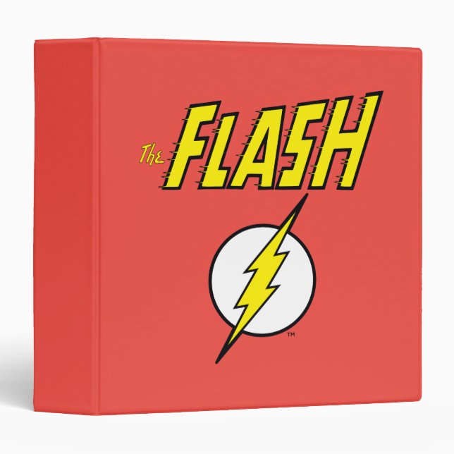The Flash Name & Lightning Bolt Logo Binder (Front/Spine)