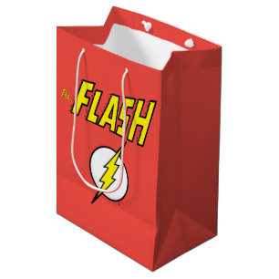 The Flash Name & Lightning Bolt Logo Medium Gift Bag