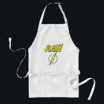 The Flash Name & Lightning Bolt Logo Standard Apron<br><div class="desc">Check out this iconic logo for The Flash,  featuring his name in telescopic speed style over the bright yellow lightning bolt in circle icon!</div>