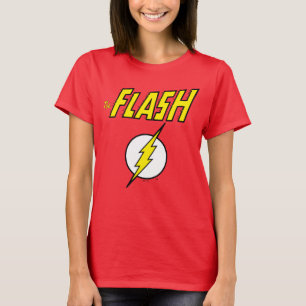 The Flash Name & Lightning Bolt Logo T-Shirt