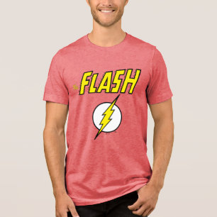 The Flash Name & Lightning Bolt Logo Tri-Blend Shirt
