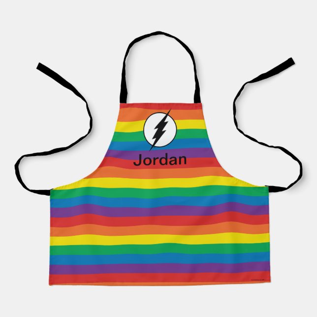The Flash Rainbow Logo Apron (Front)