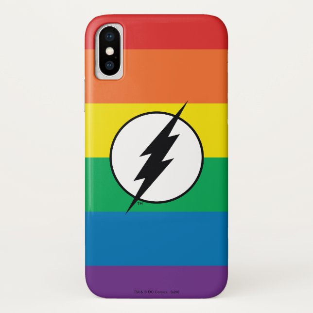 The Flash Rainbow Logo Case-Mate iPhone Case (Back)