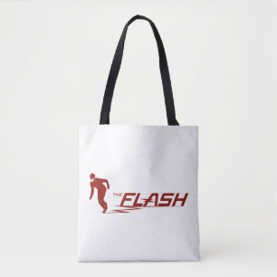 The Flash   Super Hero Name Logo Tote Bag