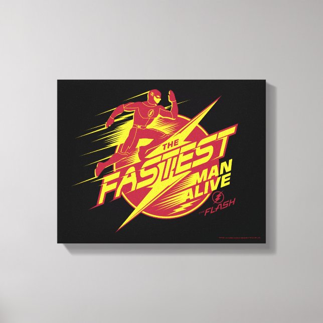 The Flash | The Fastest Man Alive Canvas Print (Front)