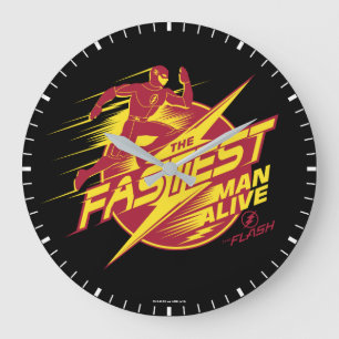 The Flash   The Fastest Man Alive Large Clock