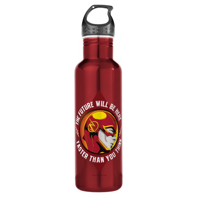 The Flash | "The Future Will Be Here" 710 Ml Water Bottle (Front)