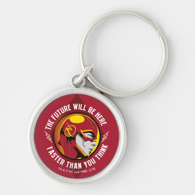 The Flash | "The Future Will Be Here" Keychain (Front)