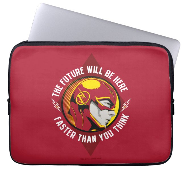 The Flash | "The Future Will Be Here" Laptop Sleeve (Front)